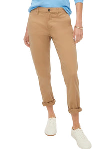 J Crew women’s high-rise girlfriend chino pants in camel size 00 NEW