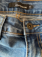Contraband girls stretchy light medium clean wash ripped cutoff jean shorts 8