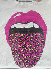 Prince Peter girls leopard tongue graphic distressed cropped tee L(12-14)