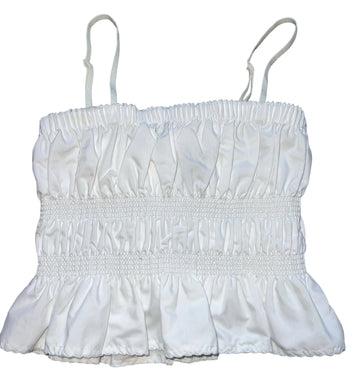 Katie J NYC tween girl Penelope cropped cami with bows M(10)