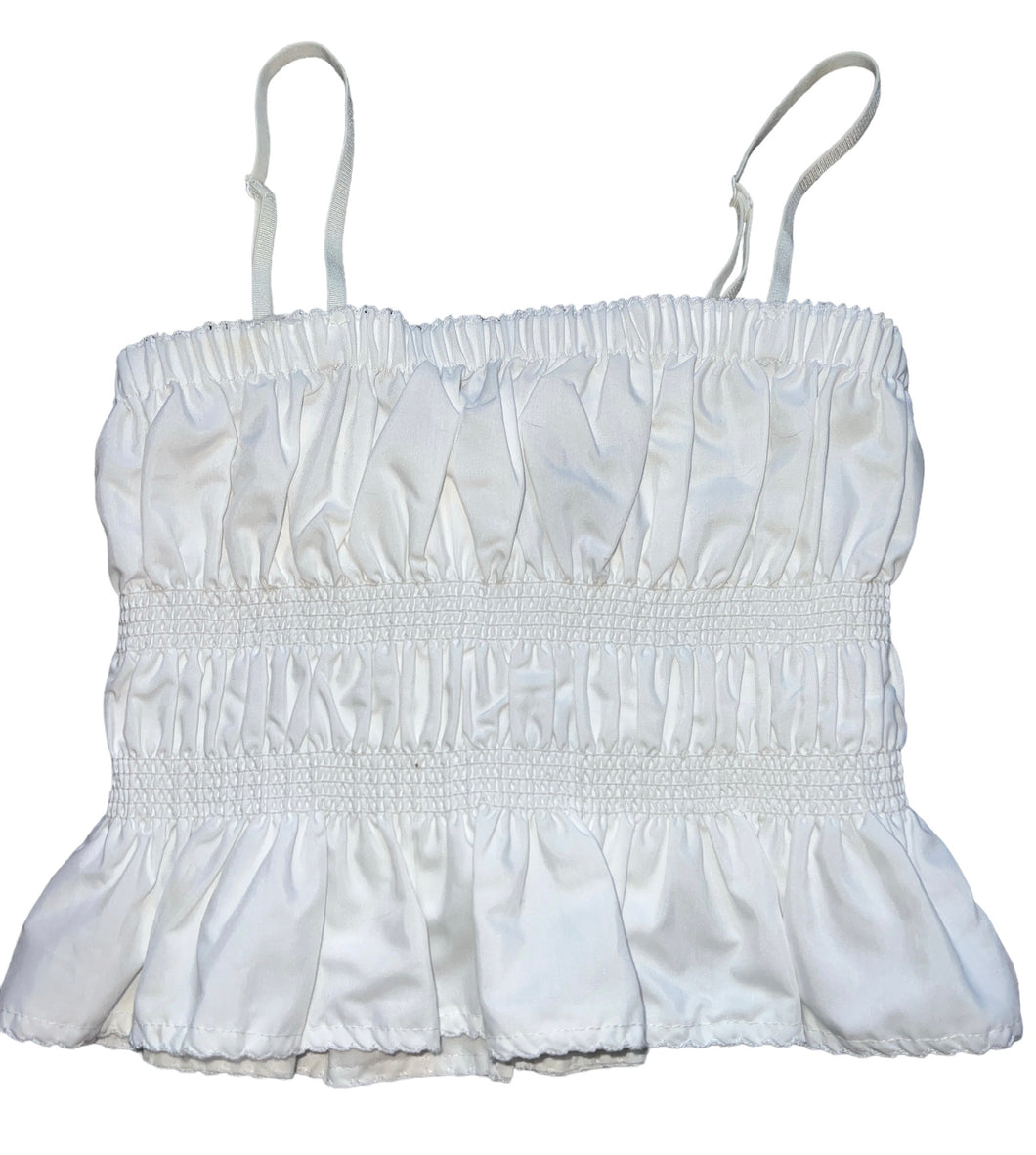 Katie J NYC tween girl Penelope cropped cami with bows M(10)