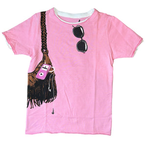 Mini Shatsu girls Shopping & Music layered tee shirt 7