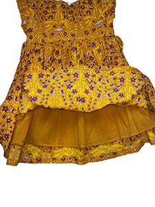 Roller Rabbit girls floral short sleeve dress 6 NEW