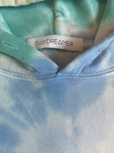 Daydreamer women’s 2pc La Eye tie dye shrunken hoodie & jogger set S