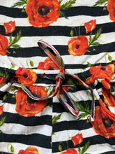 Ooh La La Couture girls striped floral sleeveless romper 6x-7