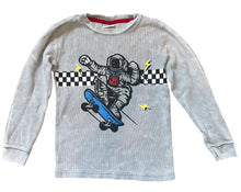 Mish boys bleach dyed skateboard astronaut graphic thermal top 7