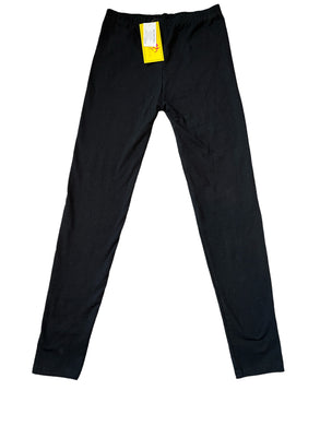 Dori Creations classic black mid rise leggings junior M NEW