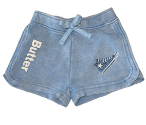 Butter girls rhinestone hi top sneaker lounge shorts 6