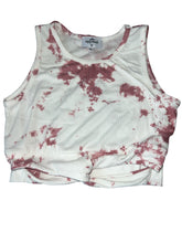 SLS Apparel girls 2pc tie dye ribbed crop top & skirt set XL(14)