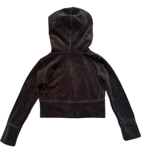 W Girl toddler velour zip hoodie with rhinestones 2T