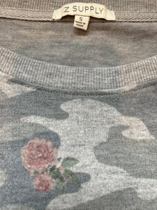 Z Supply women’s cozy knit Elle camouflage rose cozy knit top S