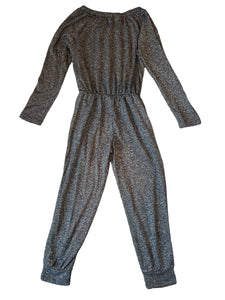 Gap Kids Girls long sleeve glitter jumpsuit S(6-7) NEW