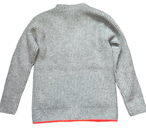 Crewcuts boys ribbed knit neon trim cardigan sweater S(6-7) NEW