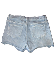 DL1961 girls Lucy Blue Cloud Frayed distressed cutoff jean shorts 12