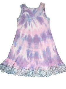 Out Of Control baby girl tie dye lace dress 18m