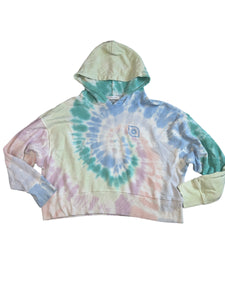 Daydreamer women’s 2pc La Eye tie dye shrunken hoodie & jogger set S