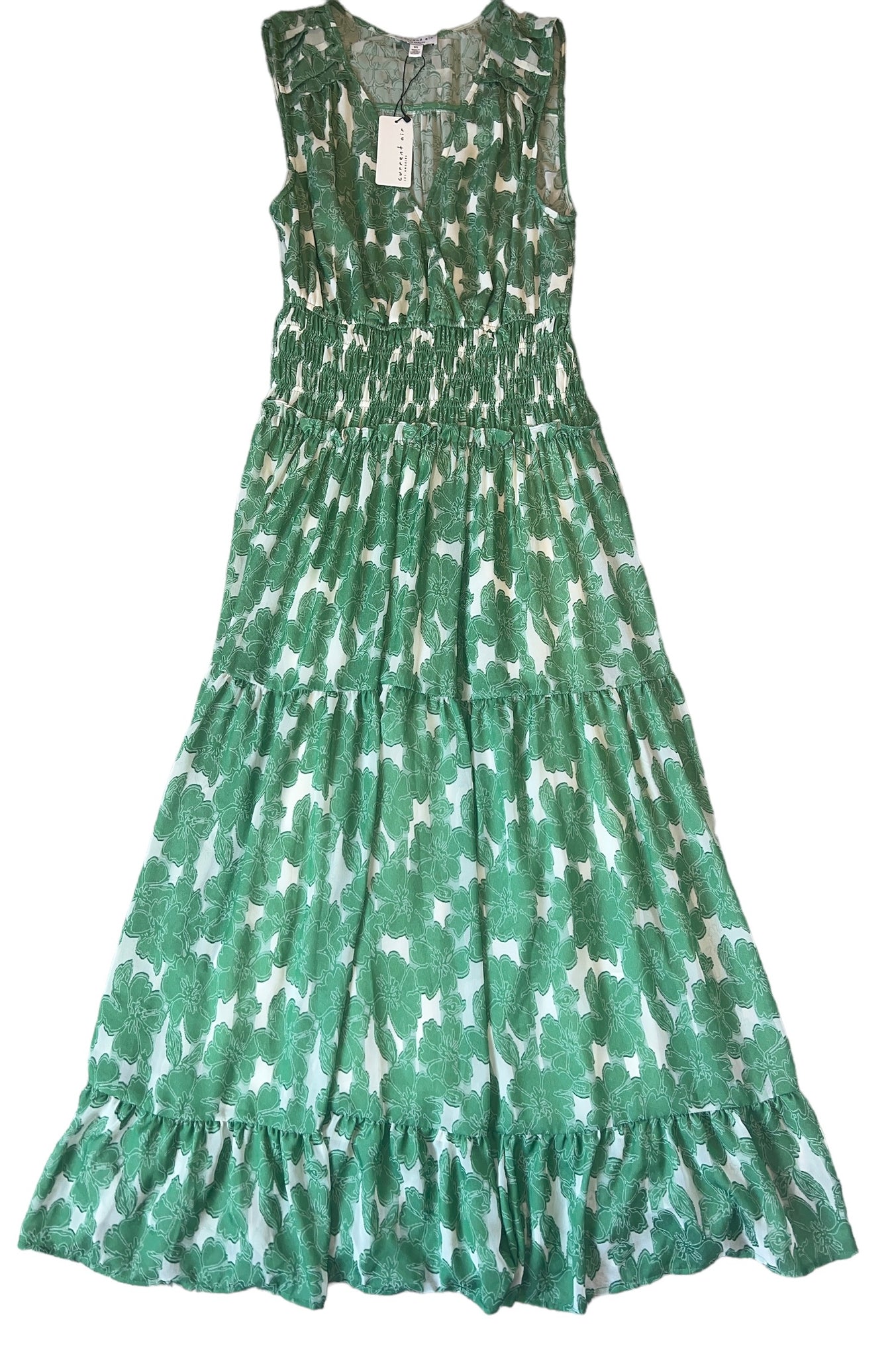 current air maxi dress Floral Surplice Pleated Maxi Dress - Wine Multi | Current Air