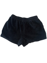 Pixie Lane girls black terry cloth shorts with pockets 7