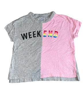 Rockets of Awesome girls color block WEEKEND hi low boxy tee 4