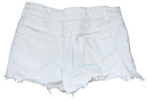 Tractr girls white stretch ripped cutoff jean shorts 10