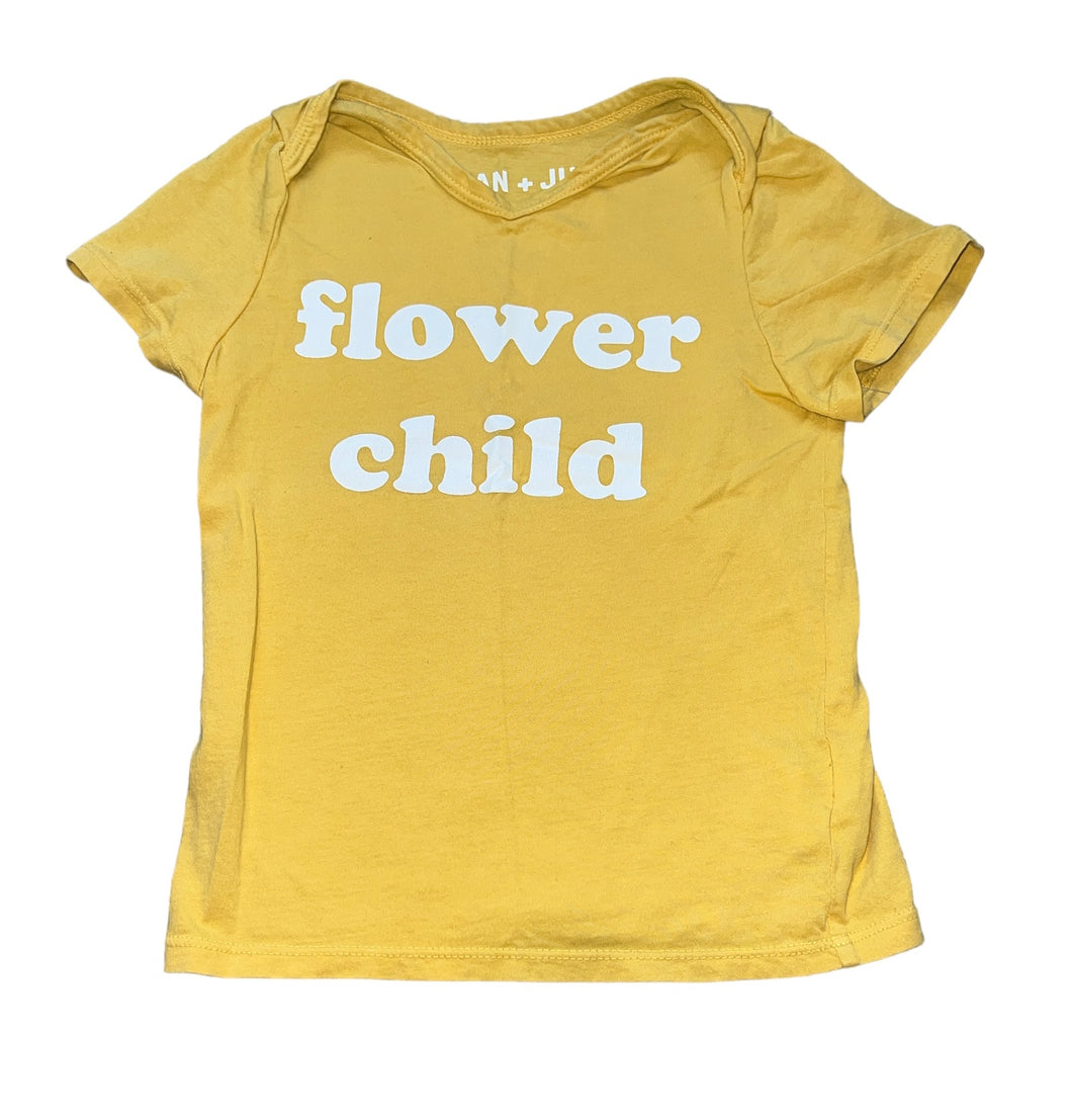 Jean and June girls Flower Child tee shirt 4T-5T