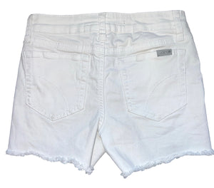 Joe’s Jeans girls white cutoff stretch denim jean shorts 12