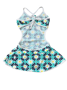 Mia Belle toddler girls Floating on the Water swim dress 4T-5T