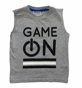 Mish baby boys Game On muscle tank top 24m