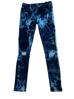 Appaman girls distressed bleach dyed ripped skinny jeans 12