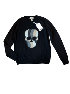 Autumn Cashmere Kids girls skull crew sweater 14 NEW