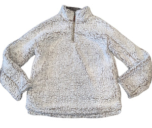 Thread & Supply women’s fleece sherpa 1/4 zip pullover sweatshirt S