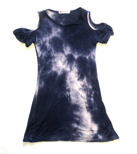 Vogue Fashion girls tie dye cold shoulder dress 4/5(100 cm)