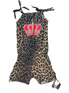 Hope Jeans girls Drama Queen leopard shorts romper 10