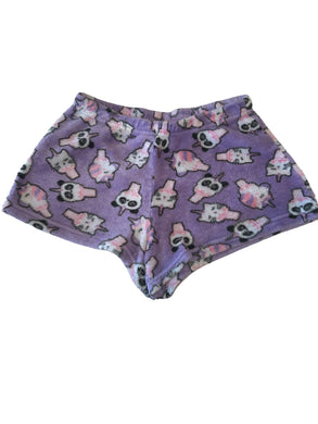 So Nikki girls plush fleece unicorn panda lounge sleep shorts XL(16)