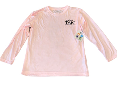 Tak Waterman girls NJ Striper Solar Tech long sleeve fishing top youth Medium (fits 7/8)