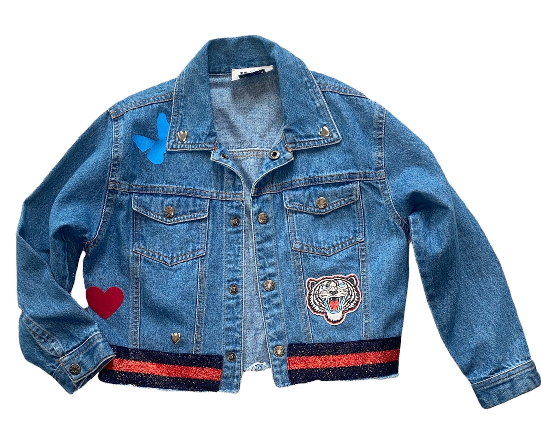 Sequins Denim Parka Cowboy Girls Jacket Kids Summer Sparkle Comfy Jean Coat  | eBay