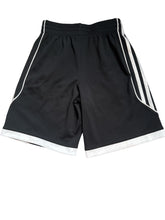 Adidas boys stripe mesh athletic black shorts M(10-12)