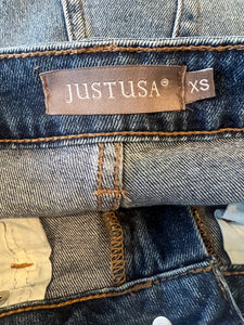 Just USA women’s Wilshire High Rise cutoff jean shorts XS(0-2)