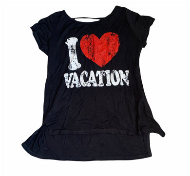 Revelation girls I Love Vacation hi low short sleeve top 7-8