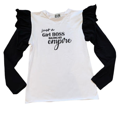 Hope Jeans girls Girl Boss glitter sleeve top 12