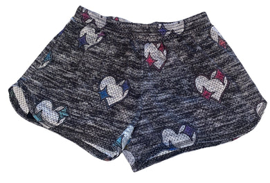 Terez big girls mesh layered heart shorts L(14)