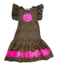 Hope Jeans girls leopard happy face flutter sleeve dress 12