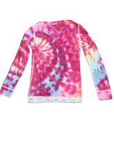 Hope Jeans girls tie dye embellished top with lace 4