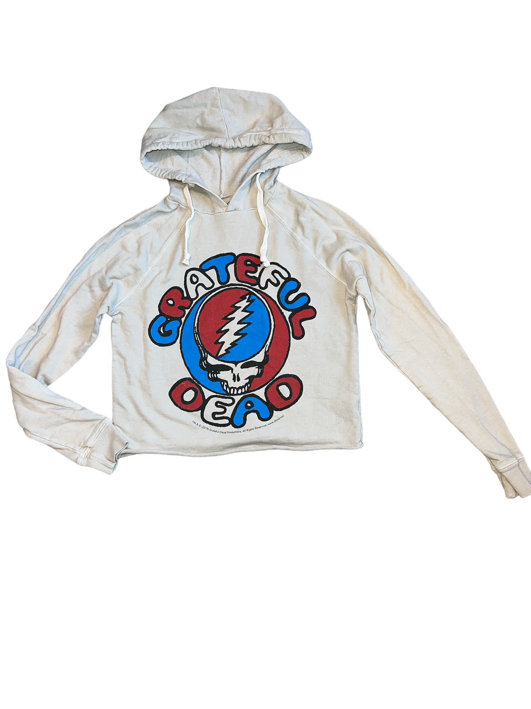 Retro Brand girls cropped Grateful Dead hoodie top youth M