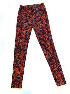 Lularoe women’s cherry blossom print leggings OS