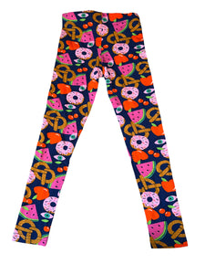 Rockets of Awesome girls snack print leggings 7