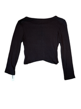 Cheryl Creations Kids girls ribbed cross hem crop top XL(16) NEW