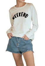 Shirleah women’s Weekend pullover sweatshirt S