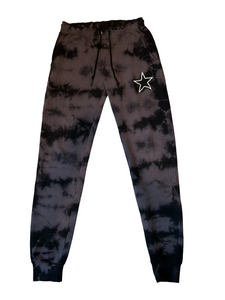CHRLDR women’s pima cotton tie dye star jogger sweatpants S
