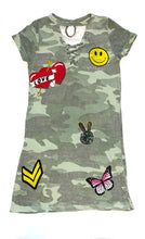 Flowers By Zoe girls camouflage cutout dress with patches 5